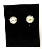 10mm Silver Post Earrings