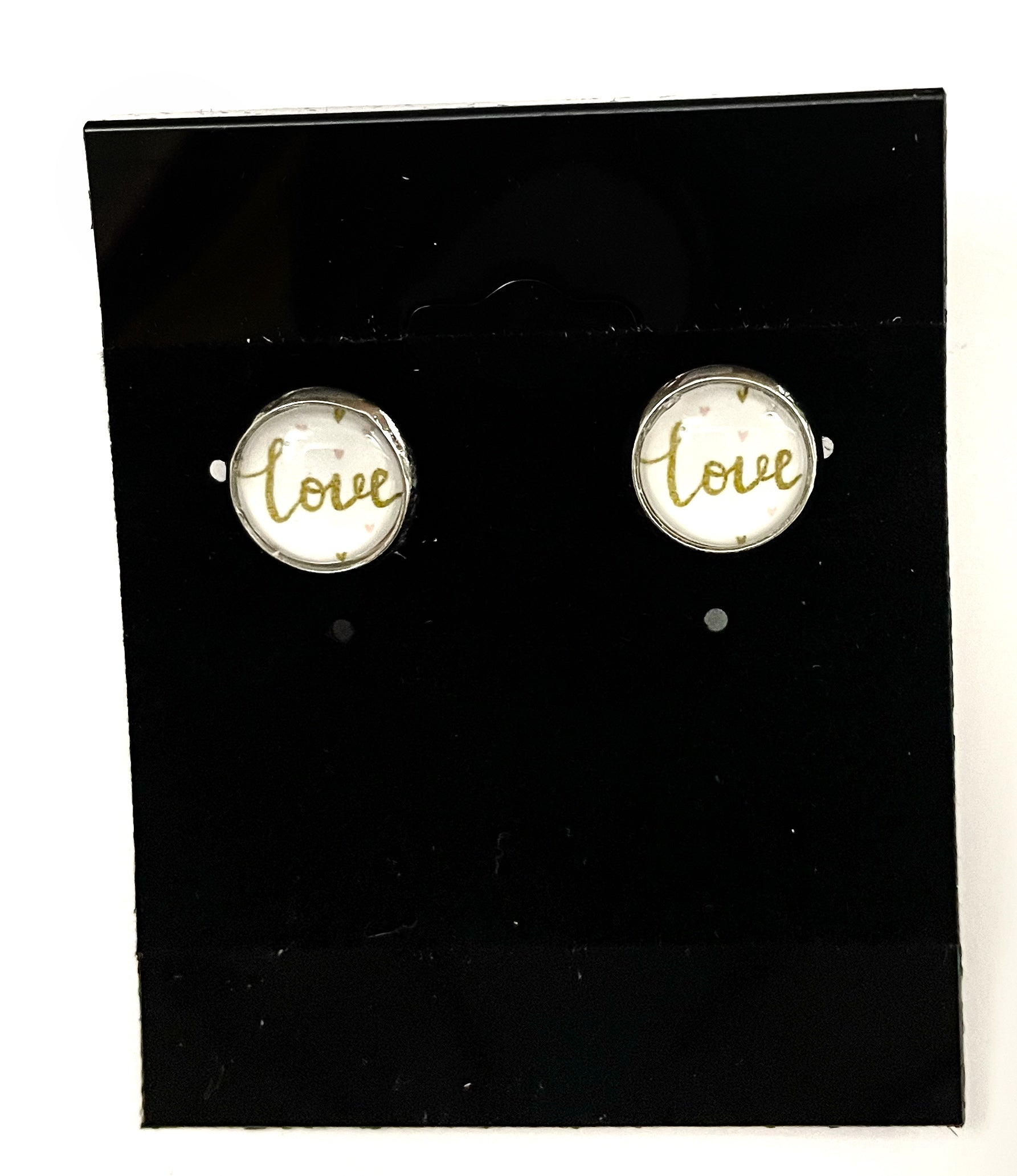 10mm Silver Post Earrings