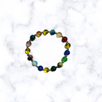 Bead Soup Glass Stretchy Bracelet
