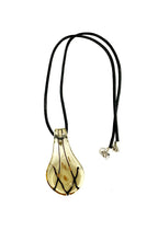 Transparent Yellow Glass Necklace