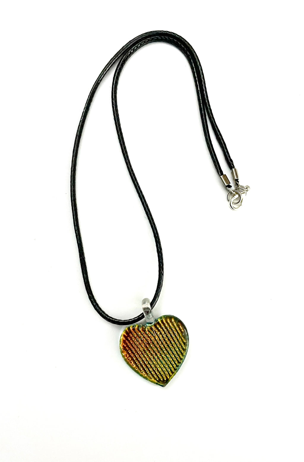 Dichroic Heart Necklace