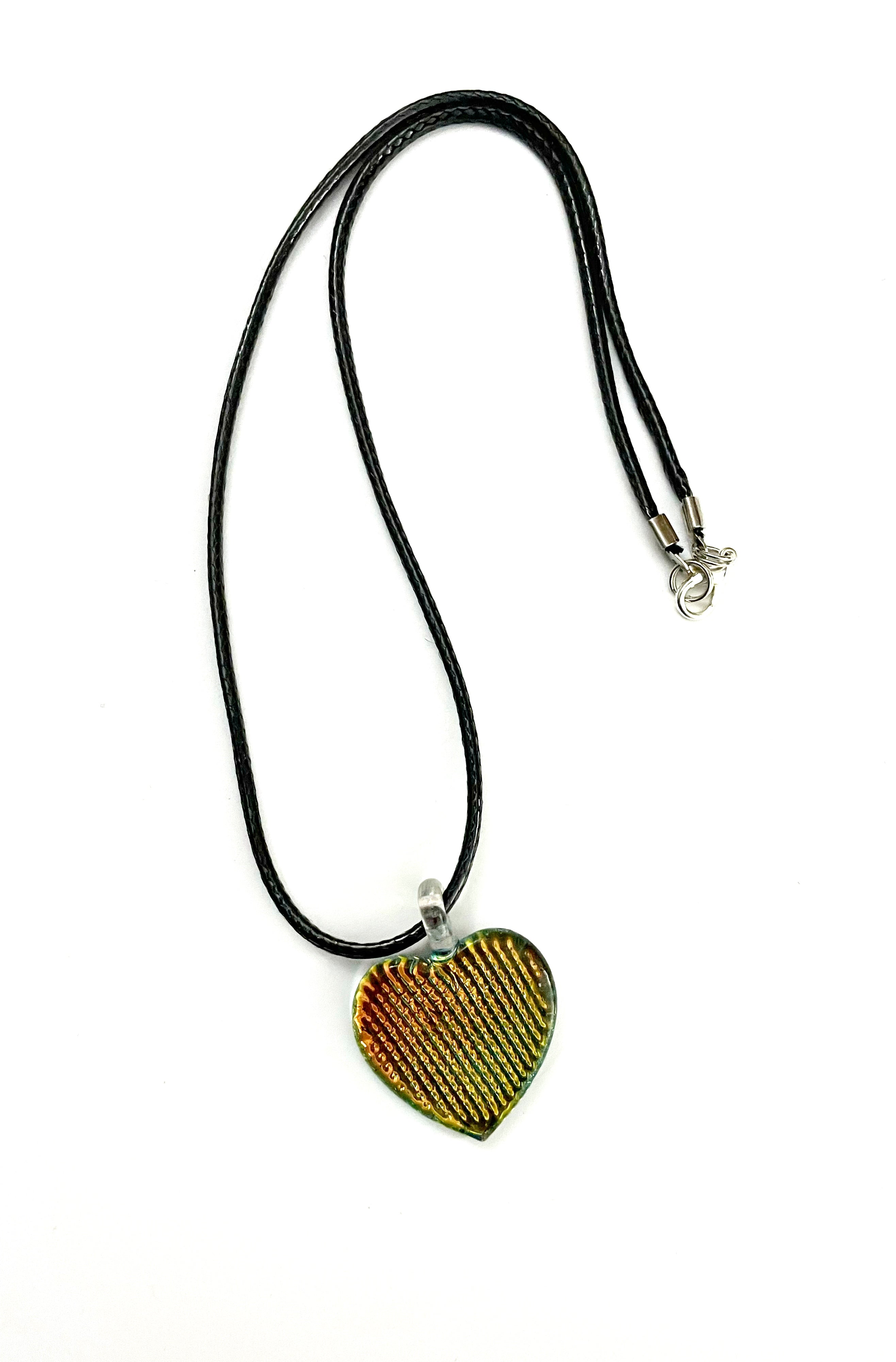 Dichroic Heart Necklace