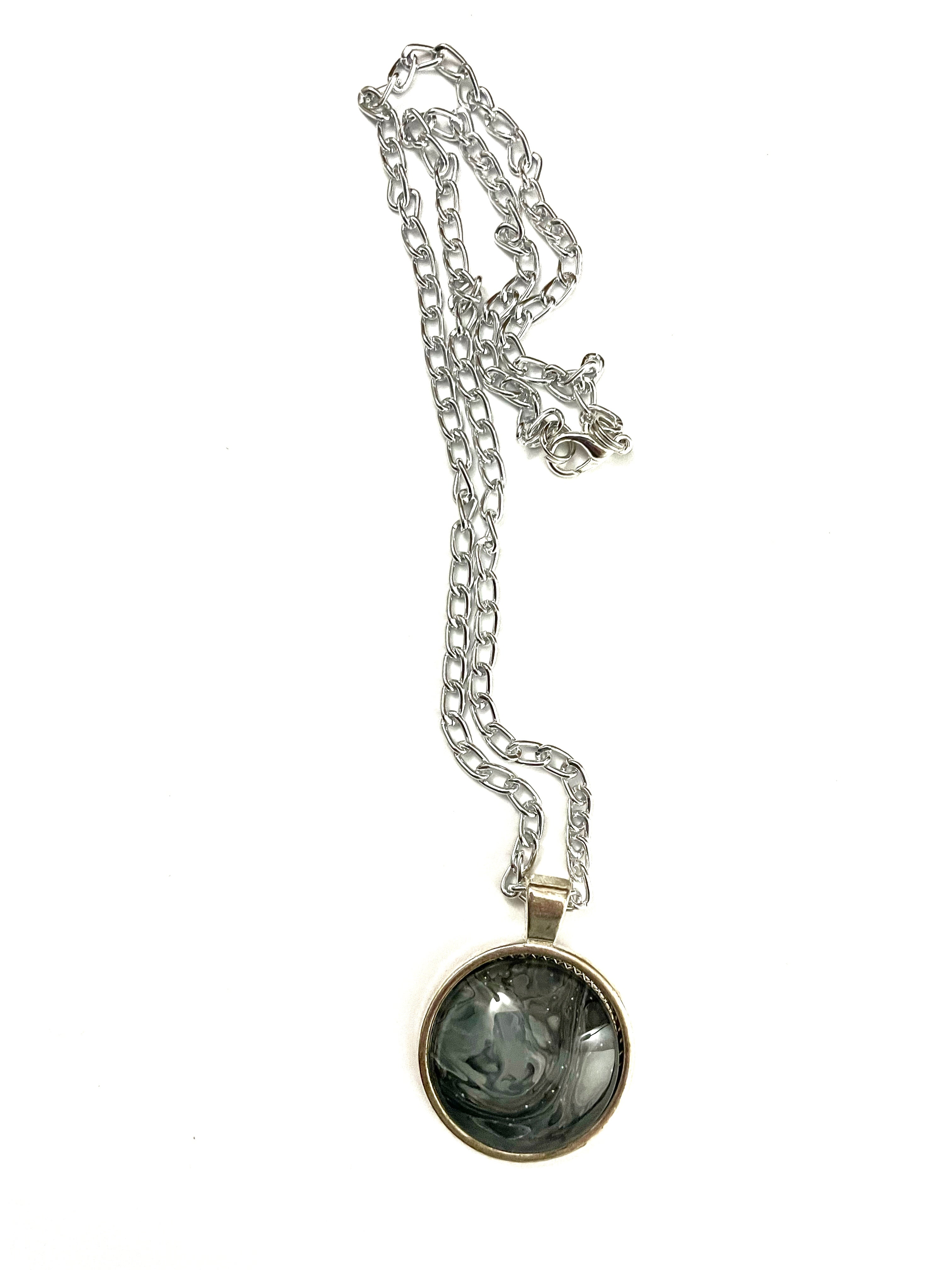 Grey Acrylic Necklaces