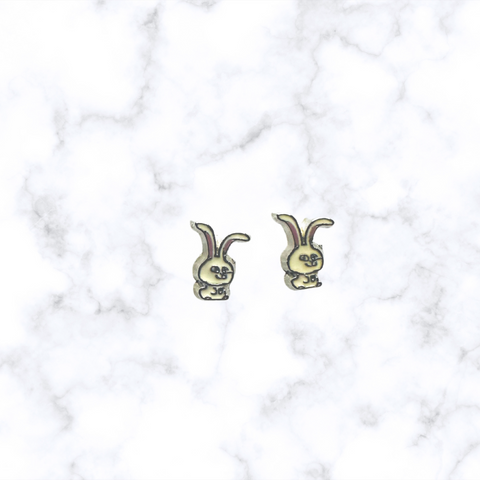 Rabbit Post Earrings
