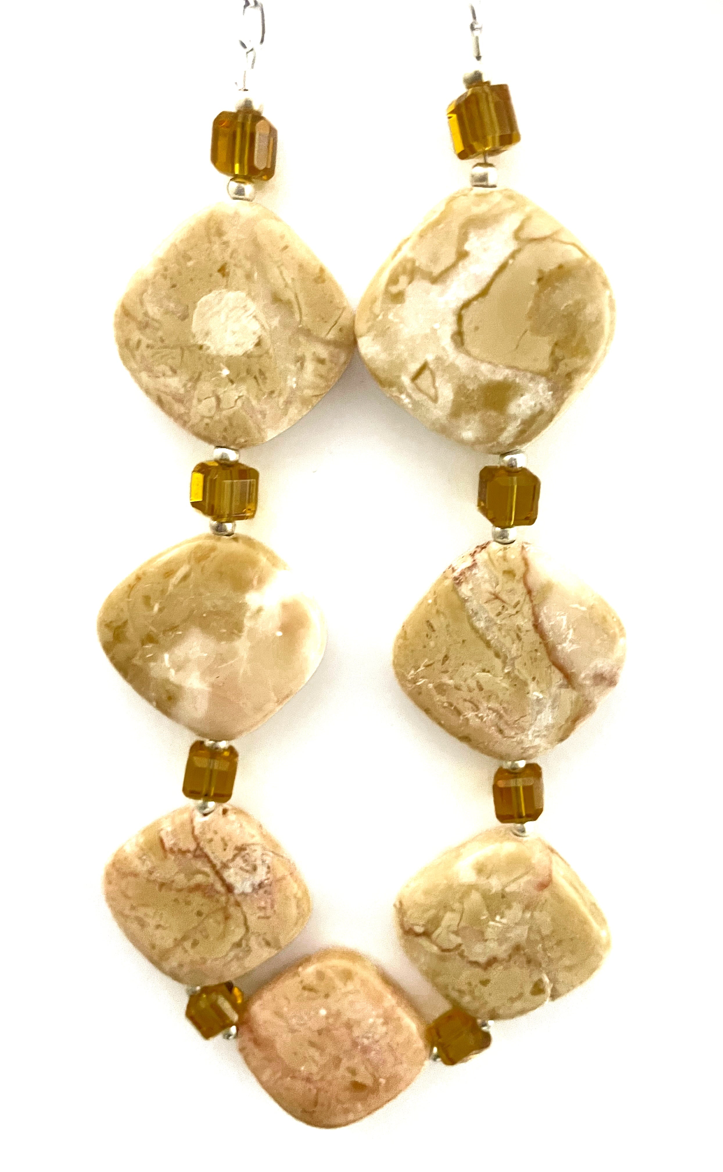 Diamond Shaped Marble Necklace
