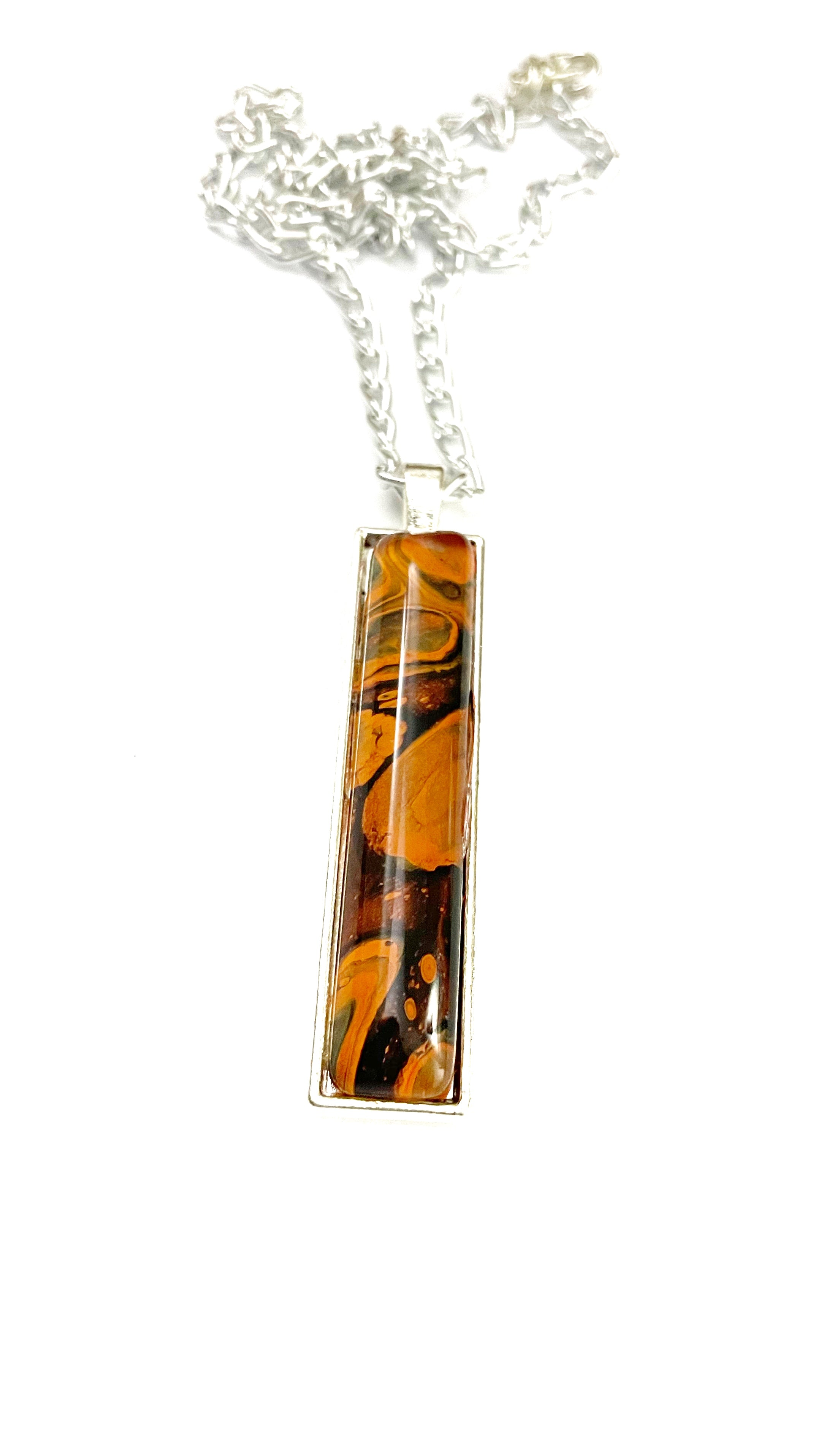 Orange Acrylic Necklaces