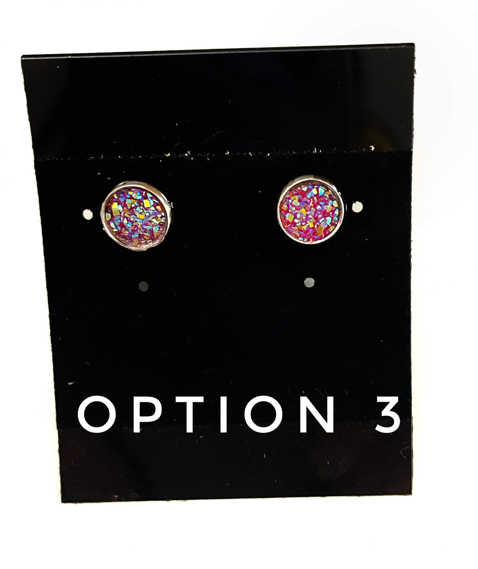 8mm Druzy Earring