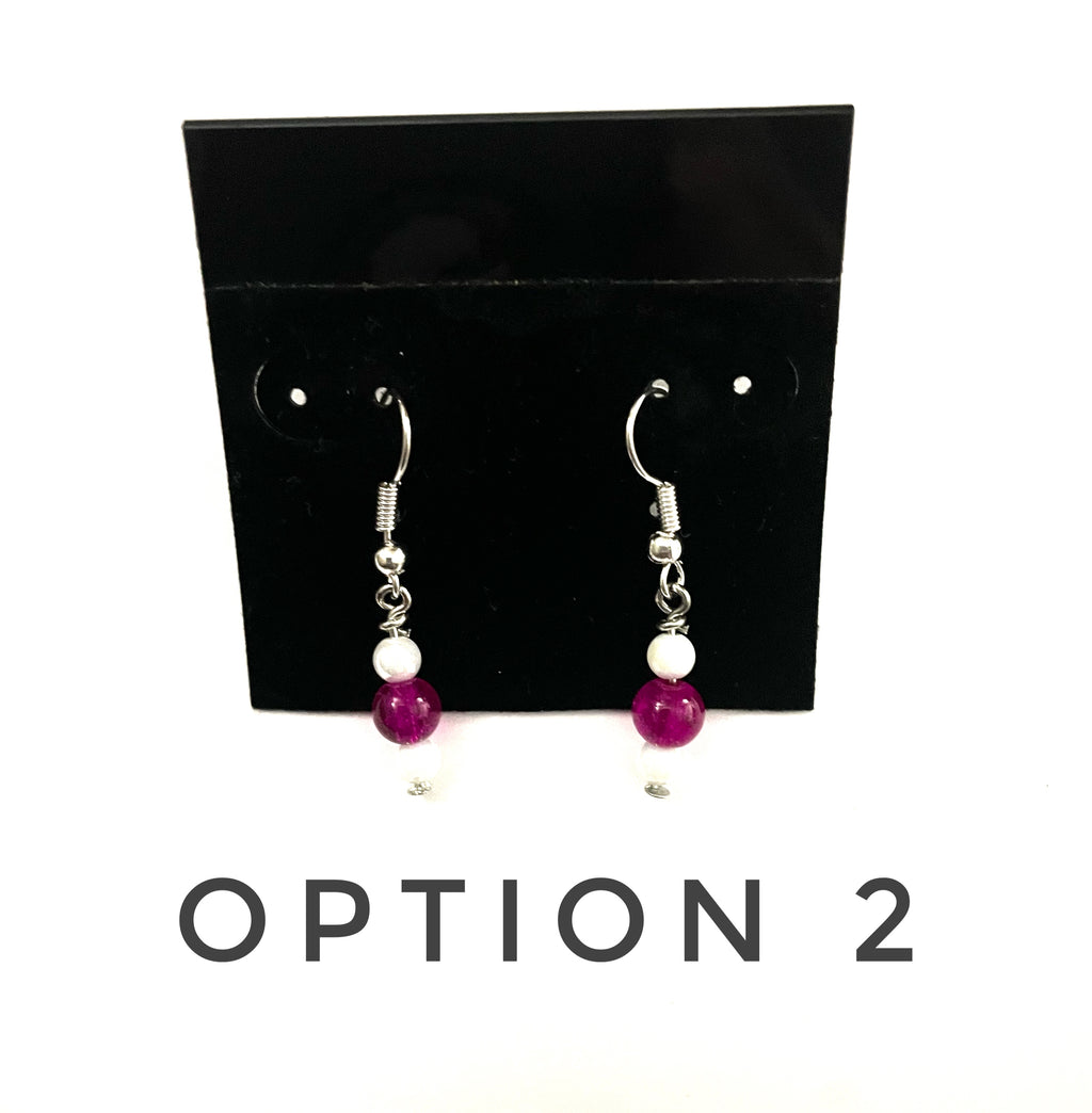 Magenta Pink Earrings