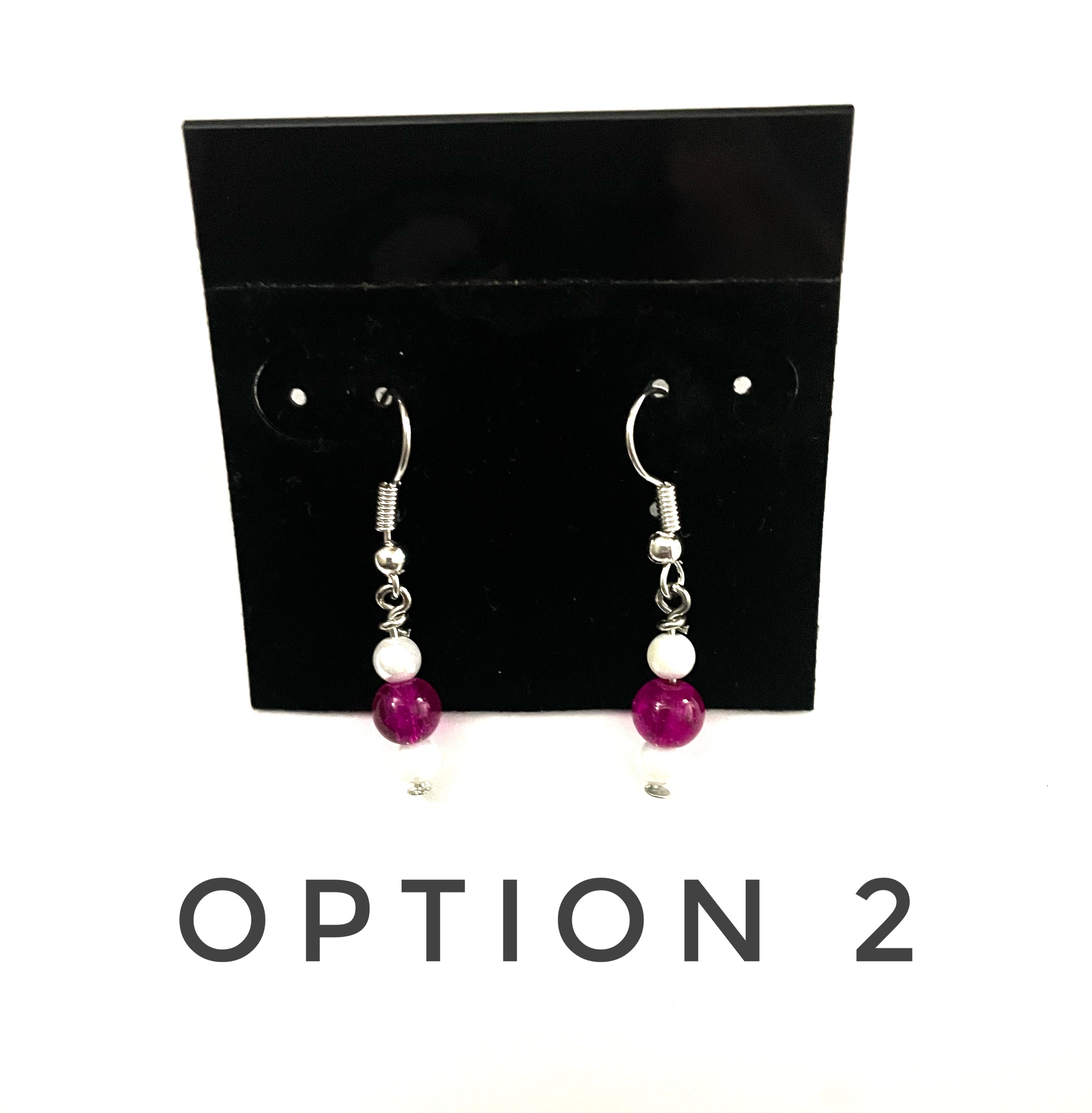 Magenta Pink Earrings