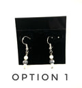 White Luster Earrings