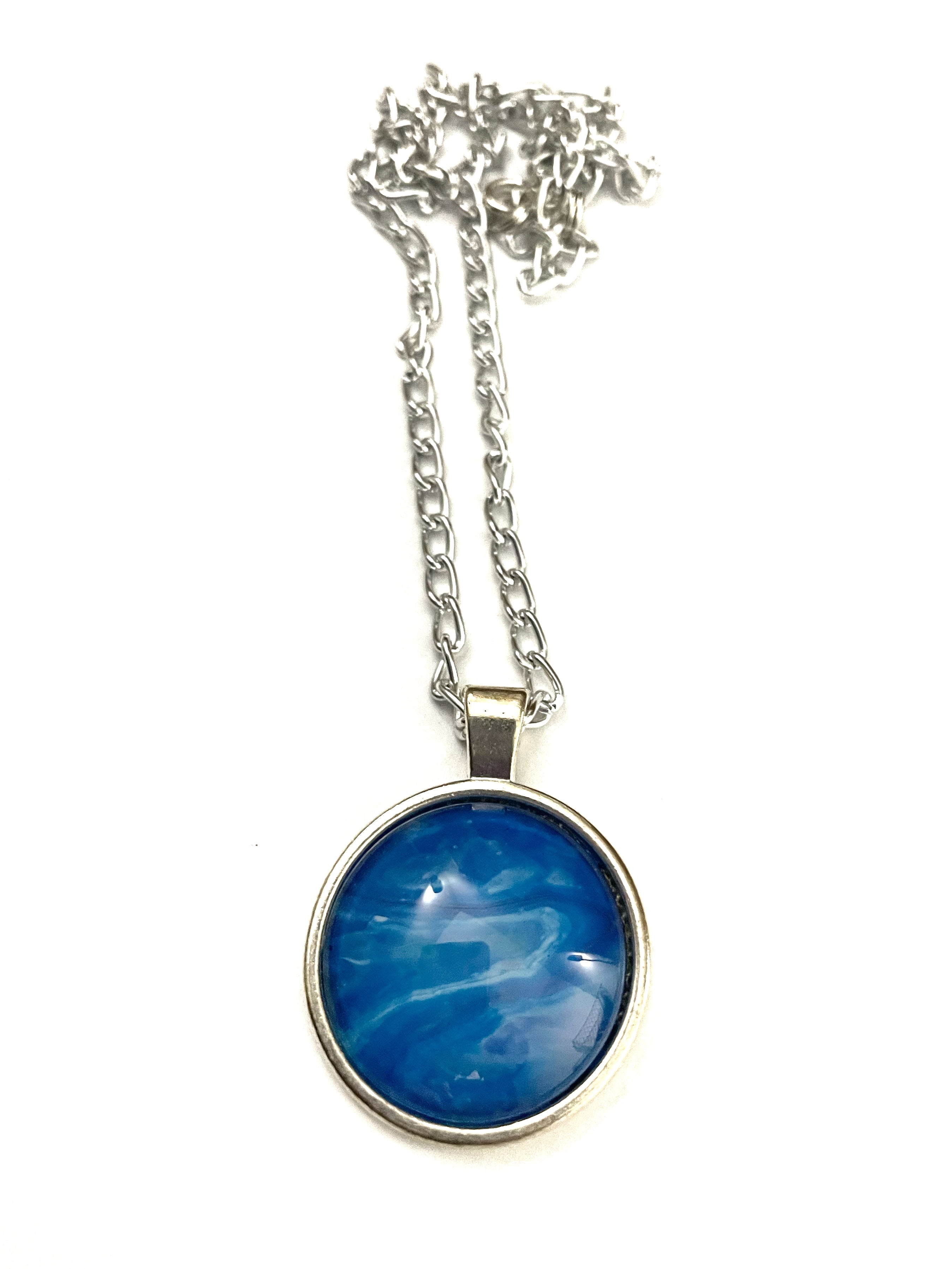 Blue Acrylic Necklaces