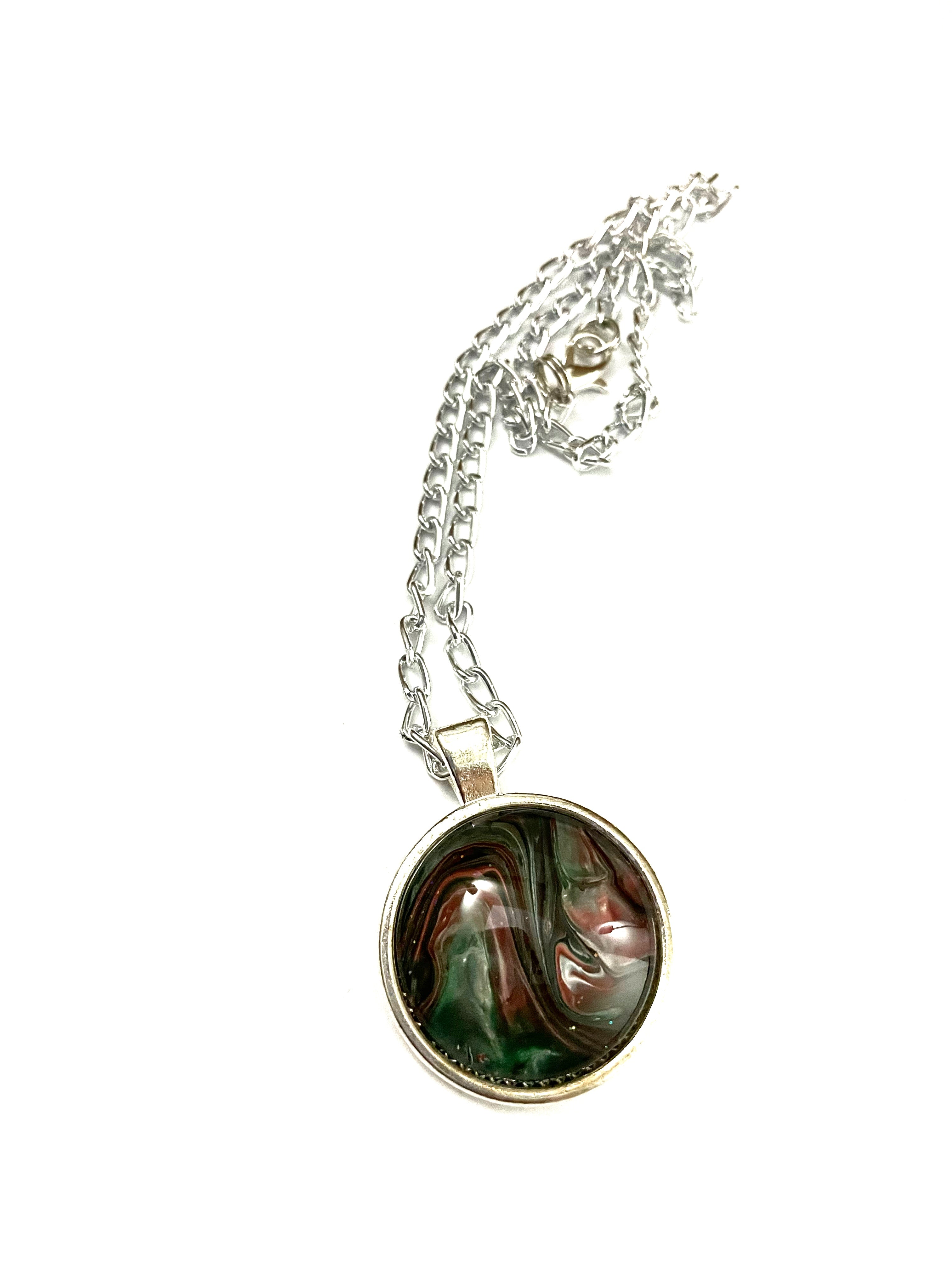 Red and Green Acrylic Necklaces