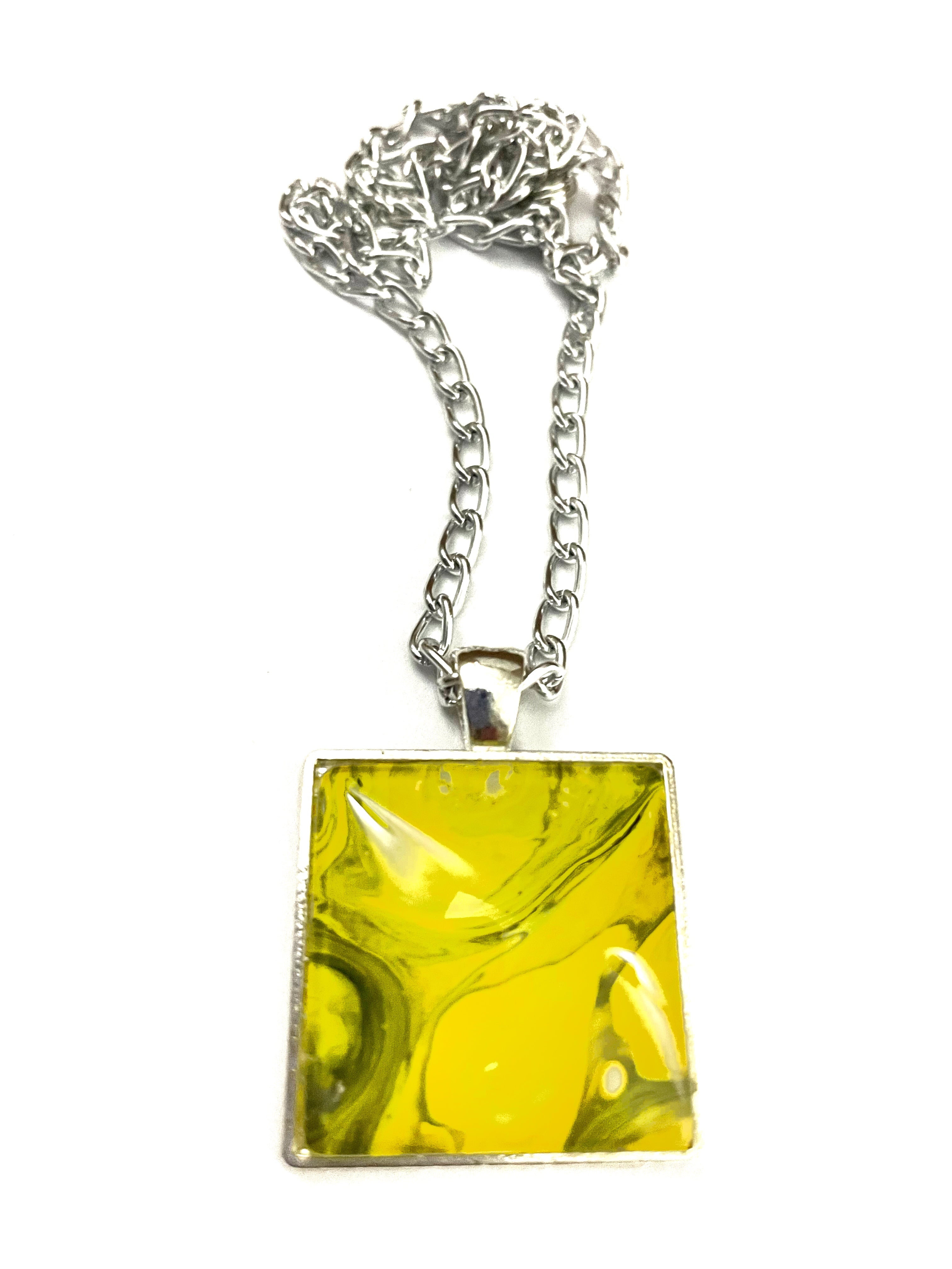 Yellow Acrylic Necklaces