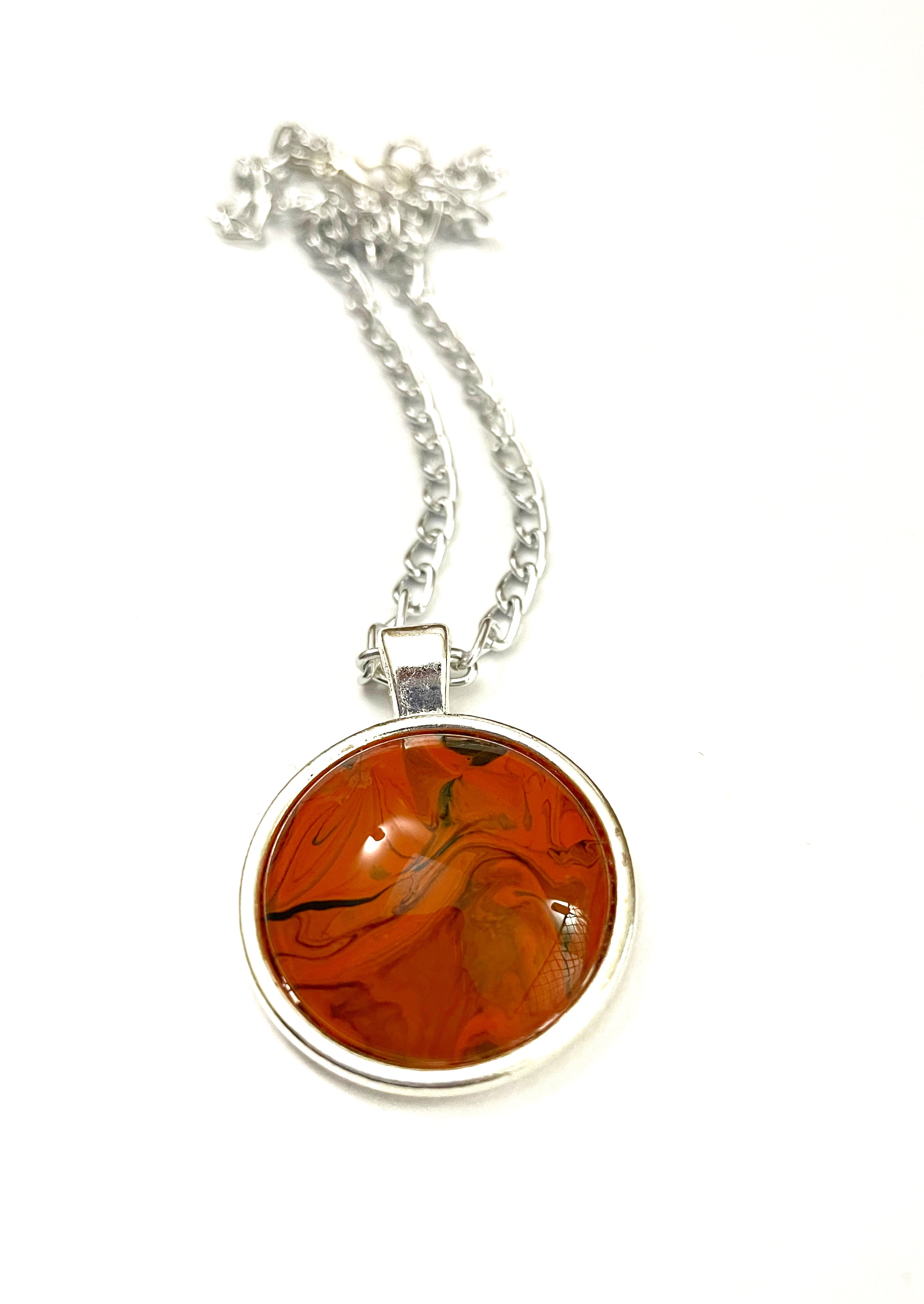 Orange Acrylic Necklaces