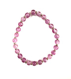 Pink Crackled Stretchy Bracelet