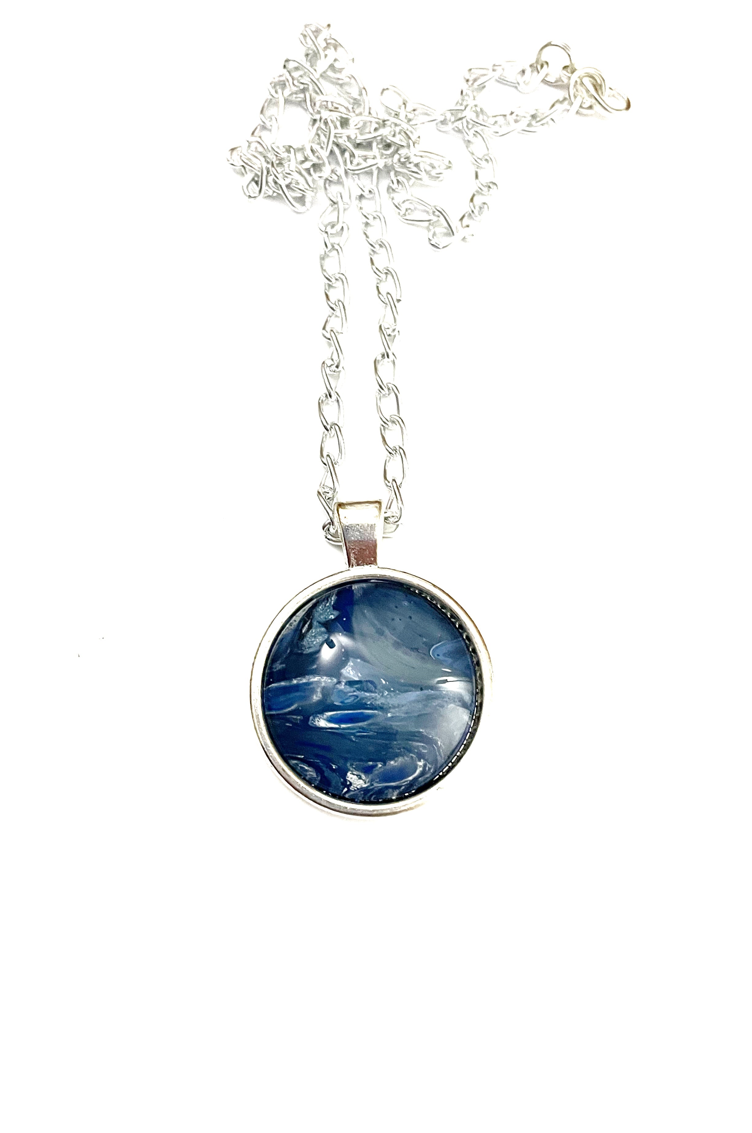Blue Acrylic Necklaces