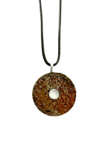 Brown Washer Necklace