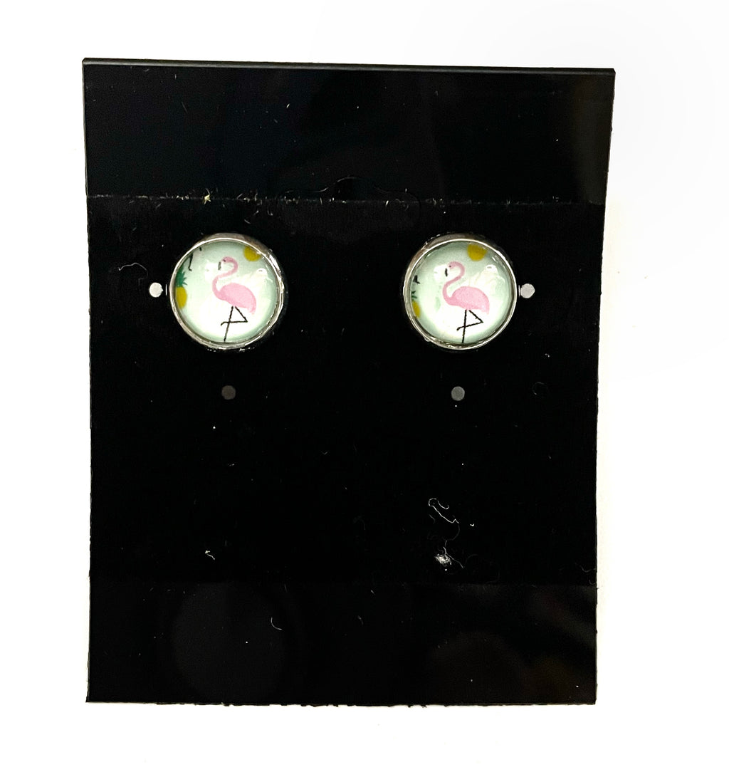 10mm Silver Post Earrings