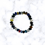 Bead Soup Glass Stretchy Bracelet