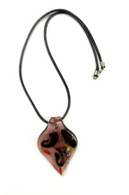 Transparent Purple Glass Necklace