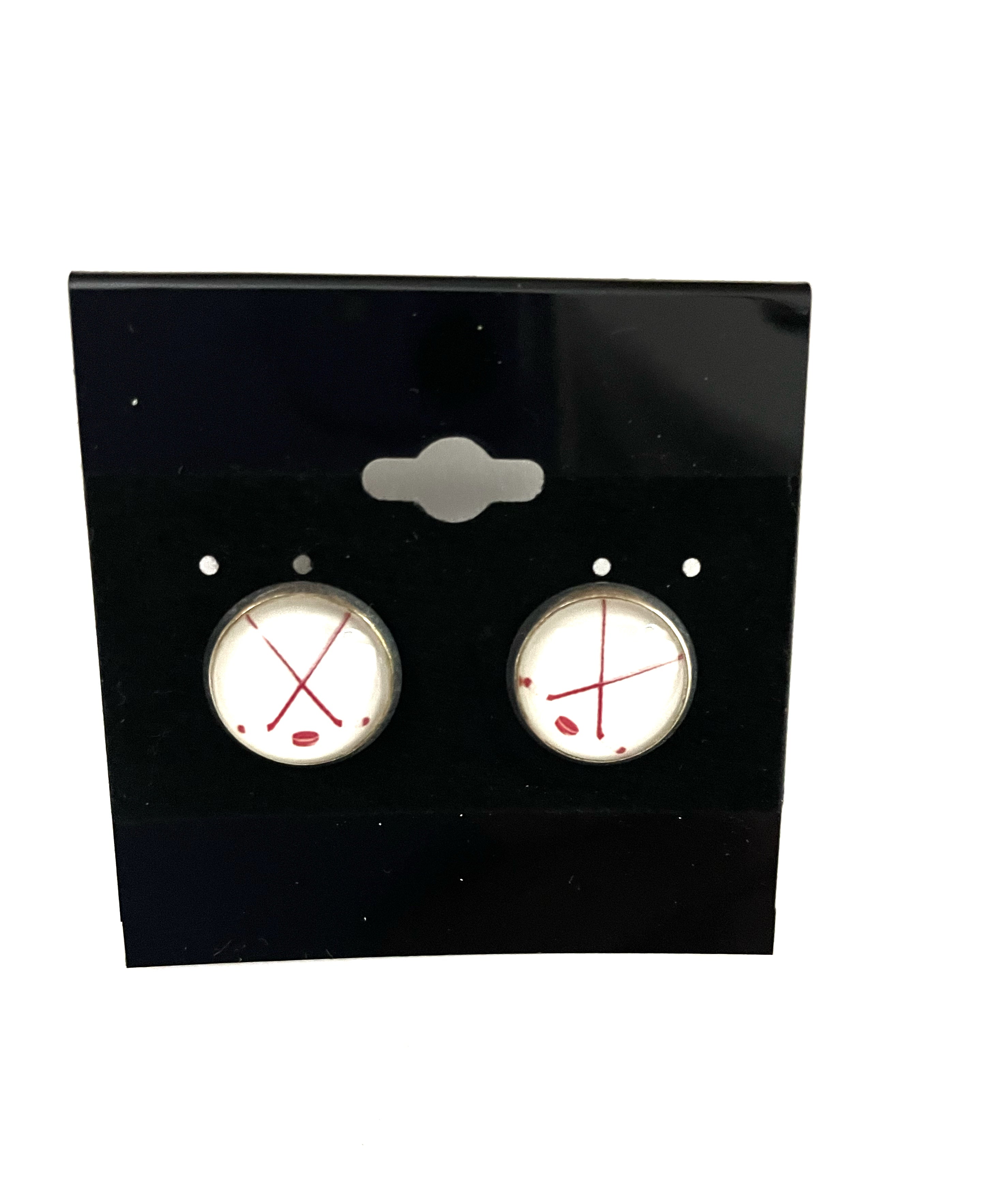 Hockey Post Earrings