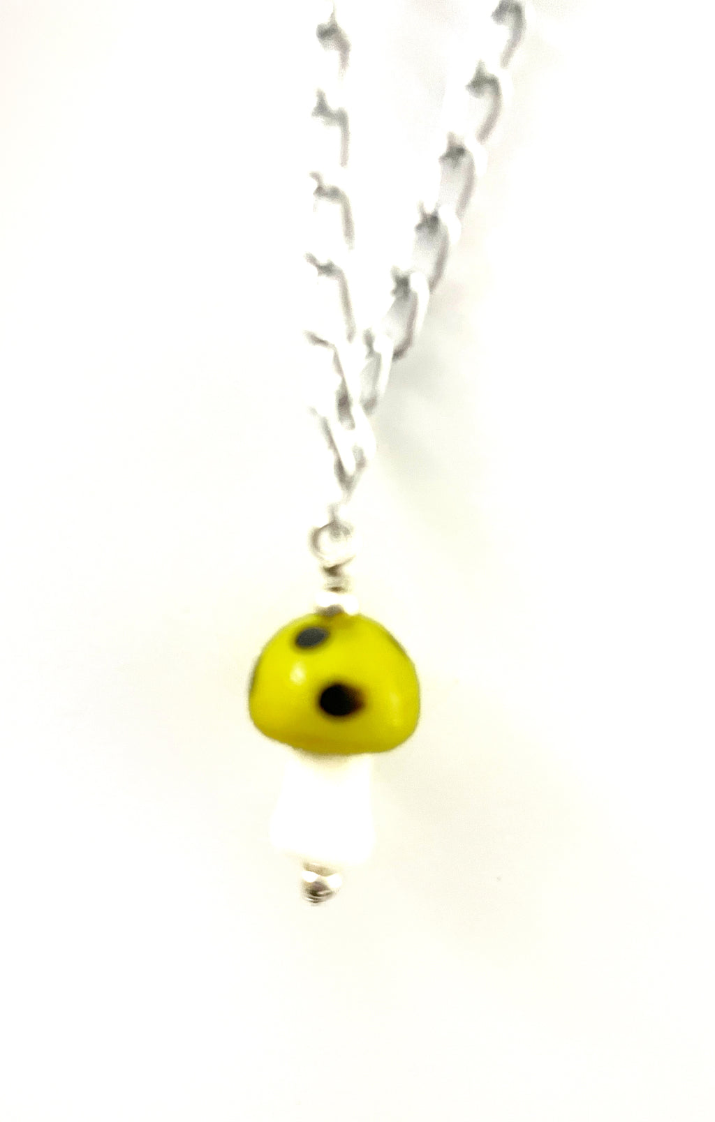Glass Mushroom Necklace