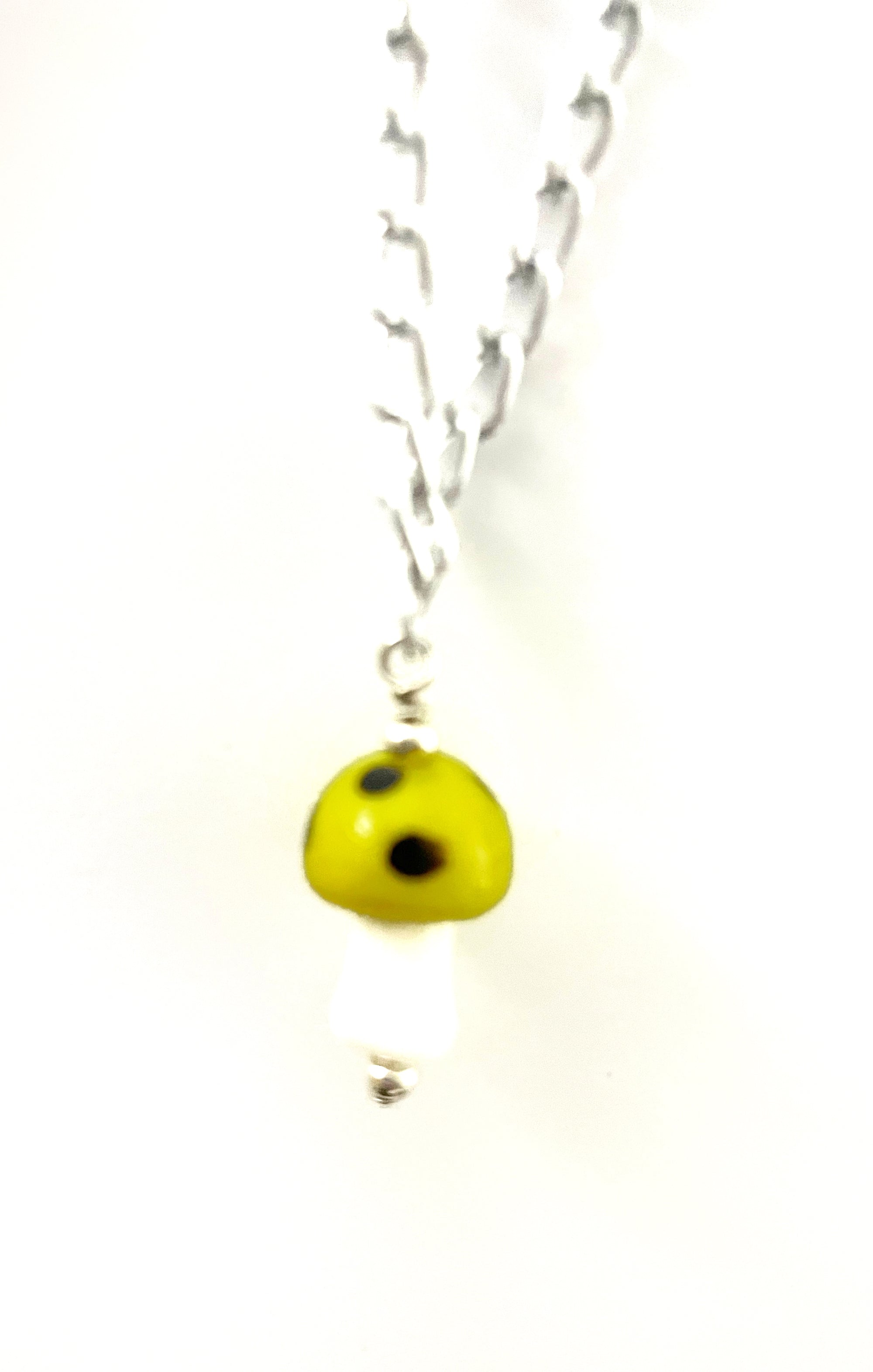 Glass Mushroom Necklace