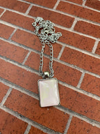 Pale Pink and Cream Acrylic Necklaces