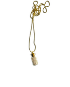 Crystal Chips in Glass Bottle Necklace