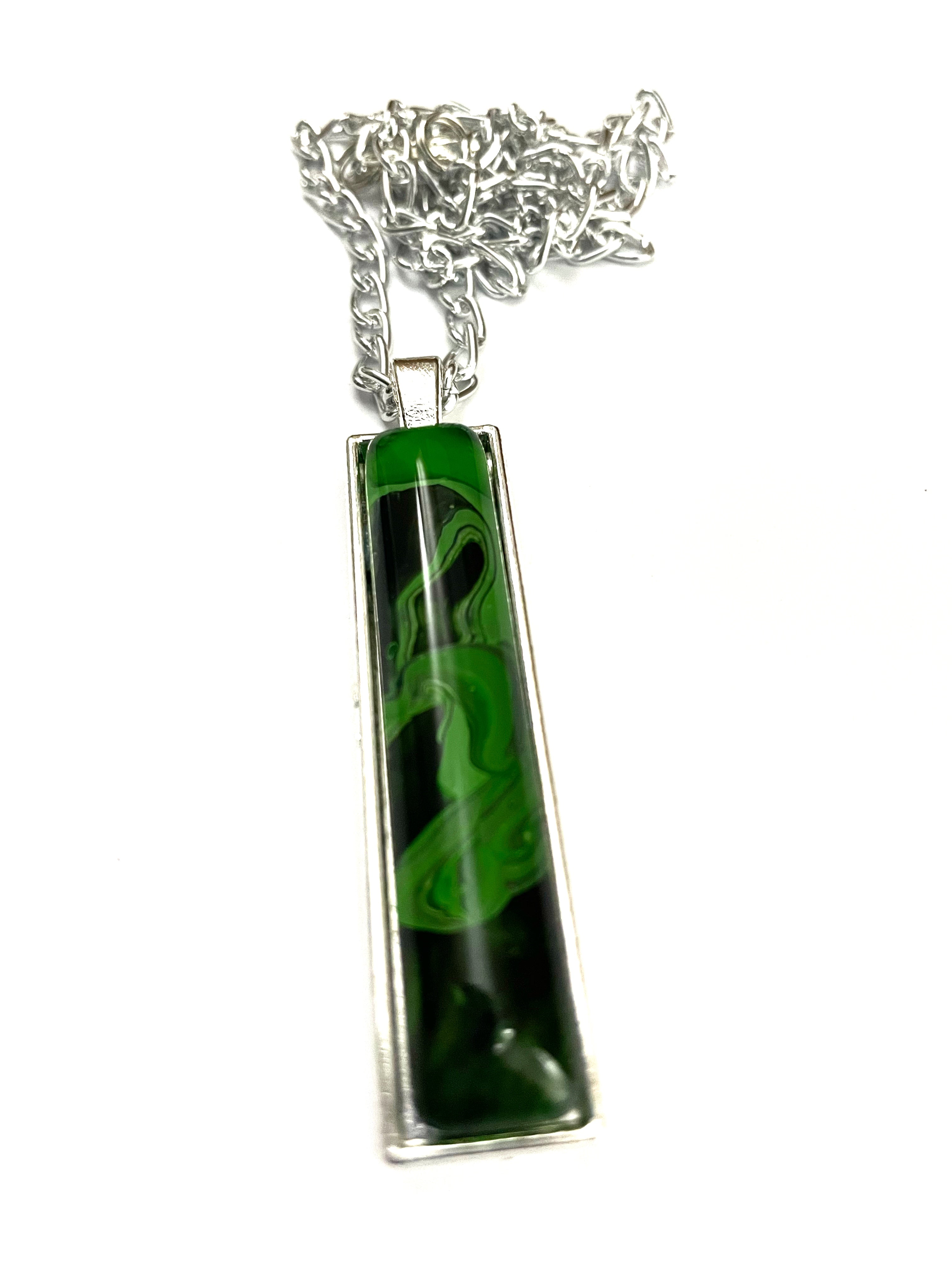 Green Acrylic Necklaces
