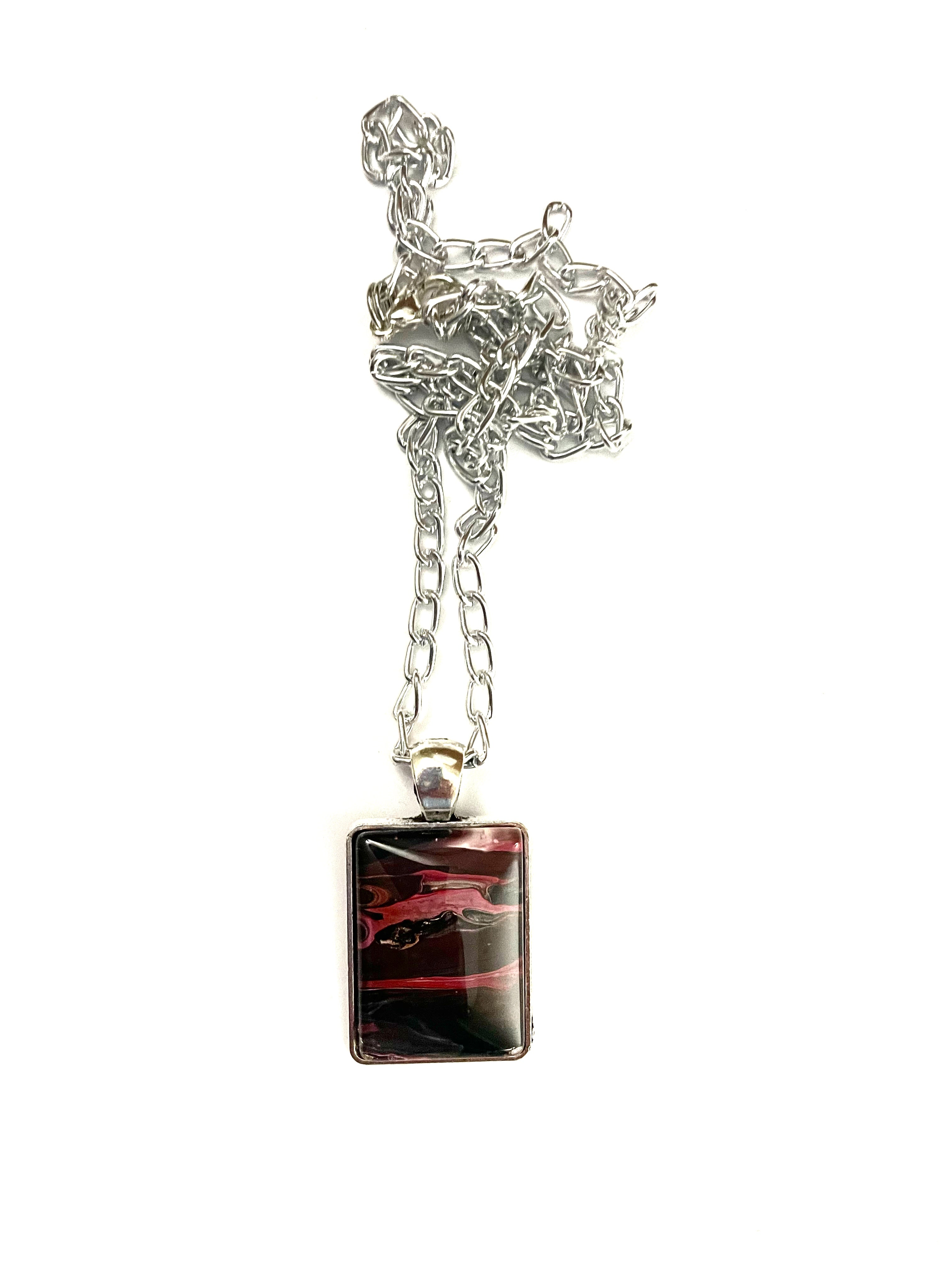 Red Acrylic Necklaces