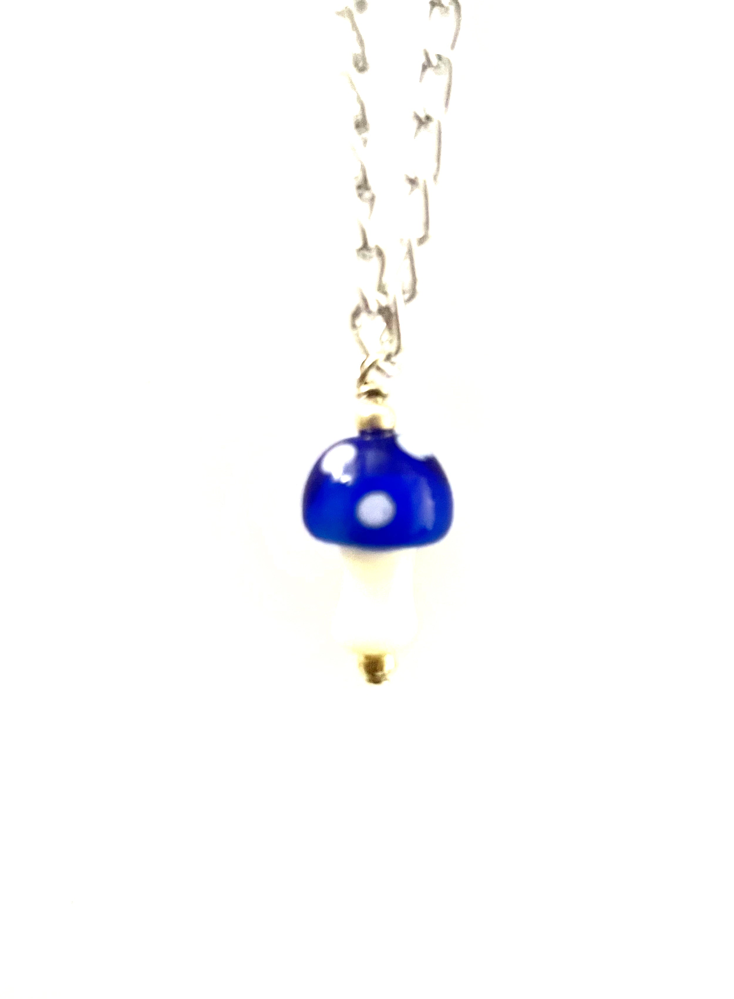 Glass Mushroom Necklace