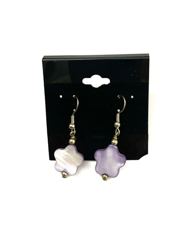Light Purple Flower Earrings