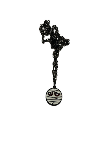 Mummy Face Charm Necklace
