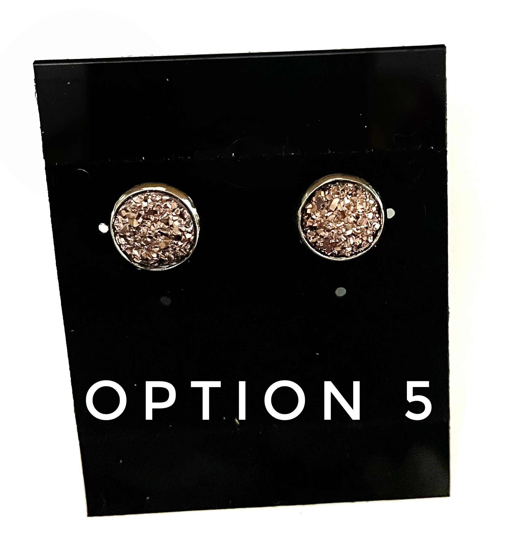 10mm Druzy Earring
