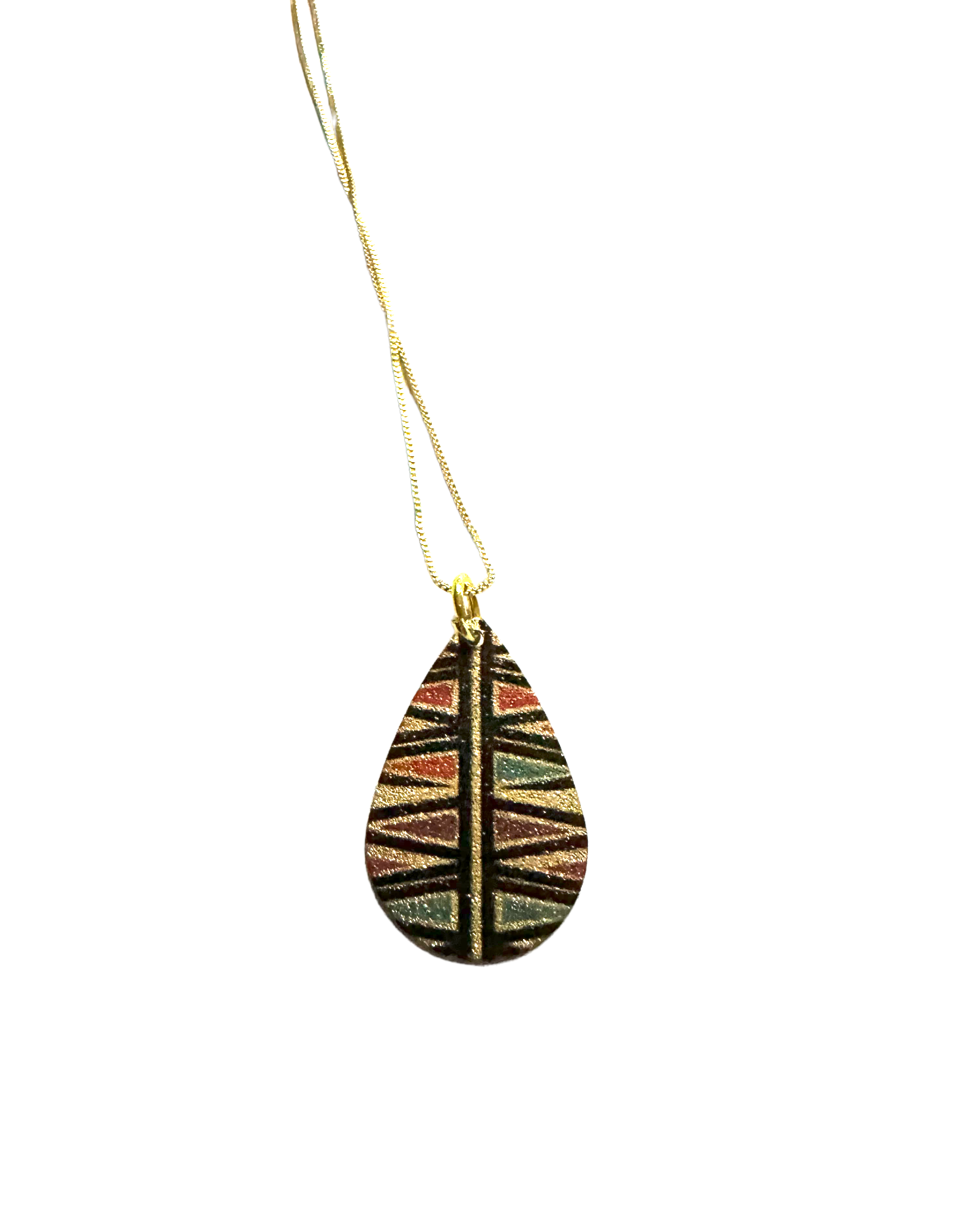 Colorful Teardrop Necklace