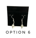 Gunmetal Druzy Glass Earrings