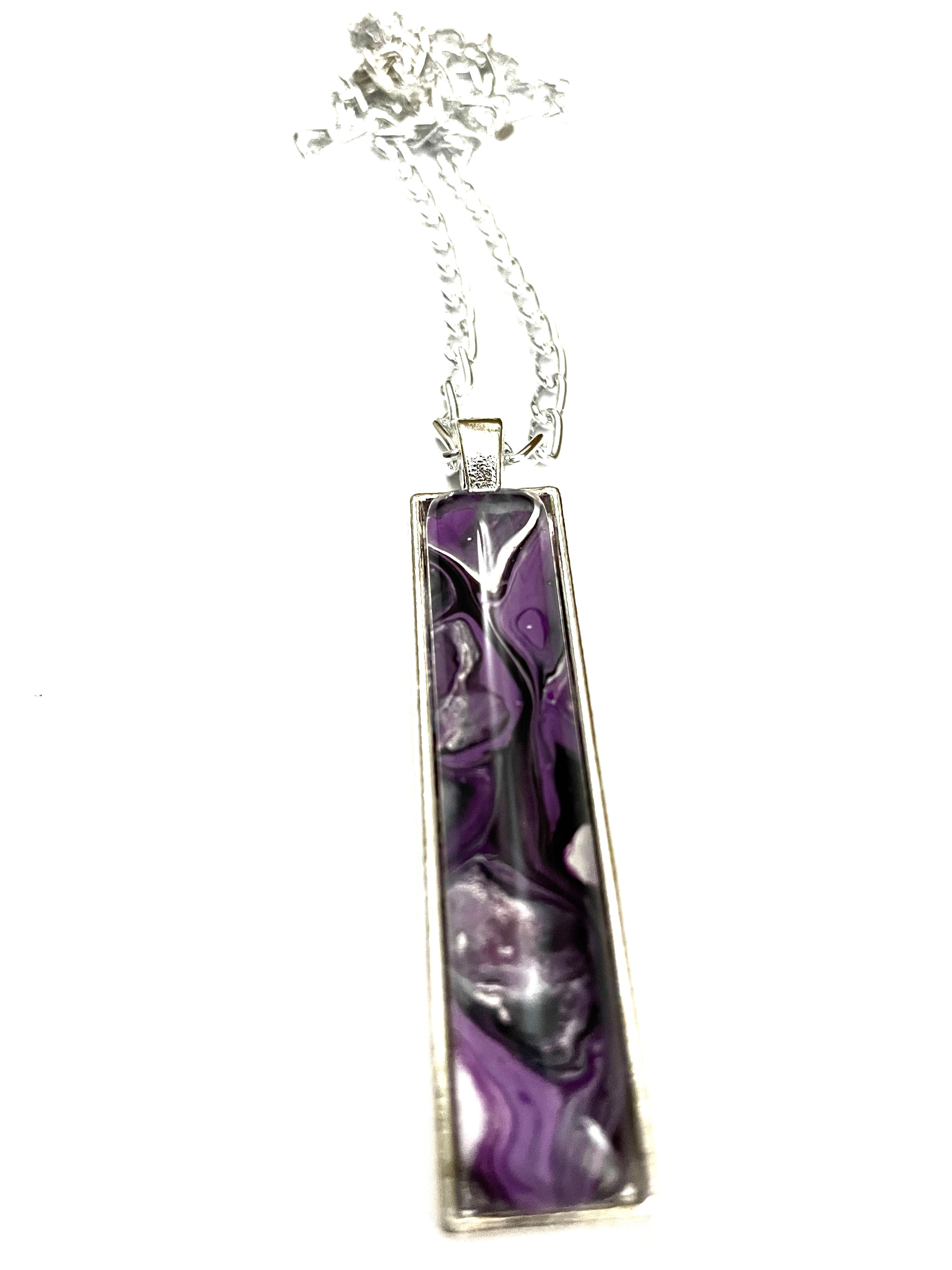 Purple Acrylic Necklaces