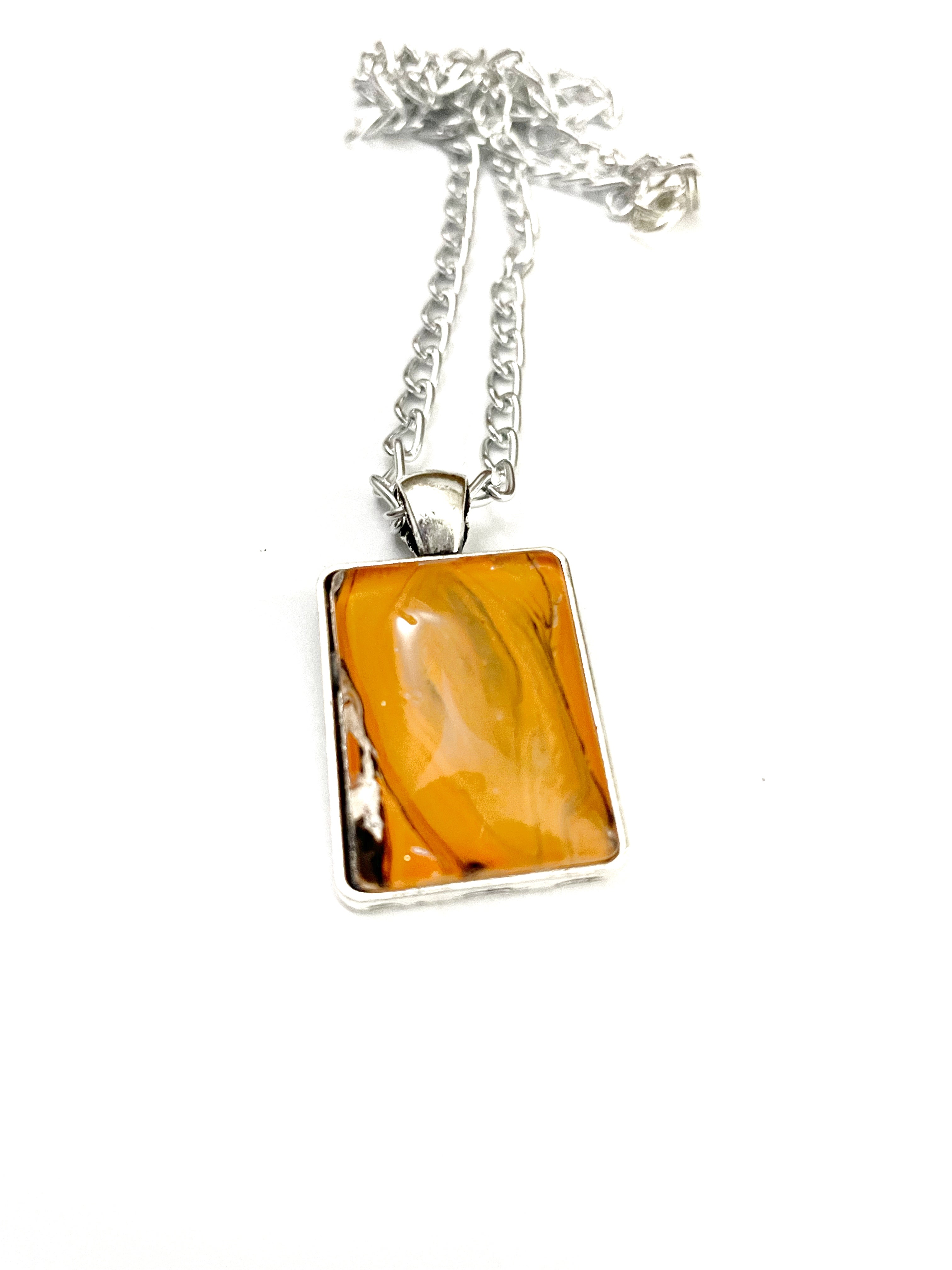 Orange Acrylic Necklaces