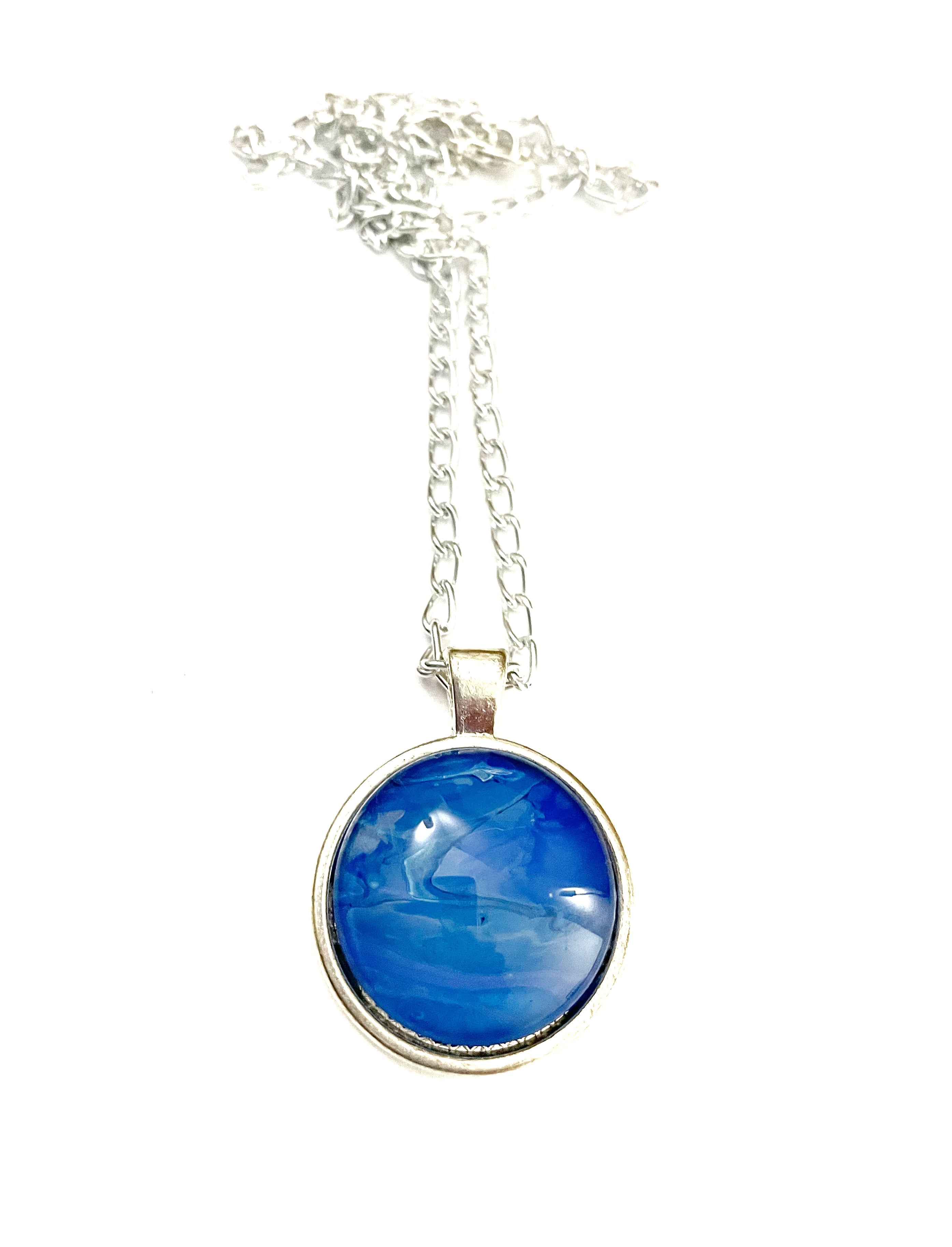 Blue Acrylic Necklaces