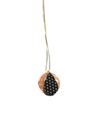 Printed Metal  Pendant Necklace