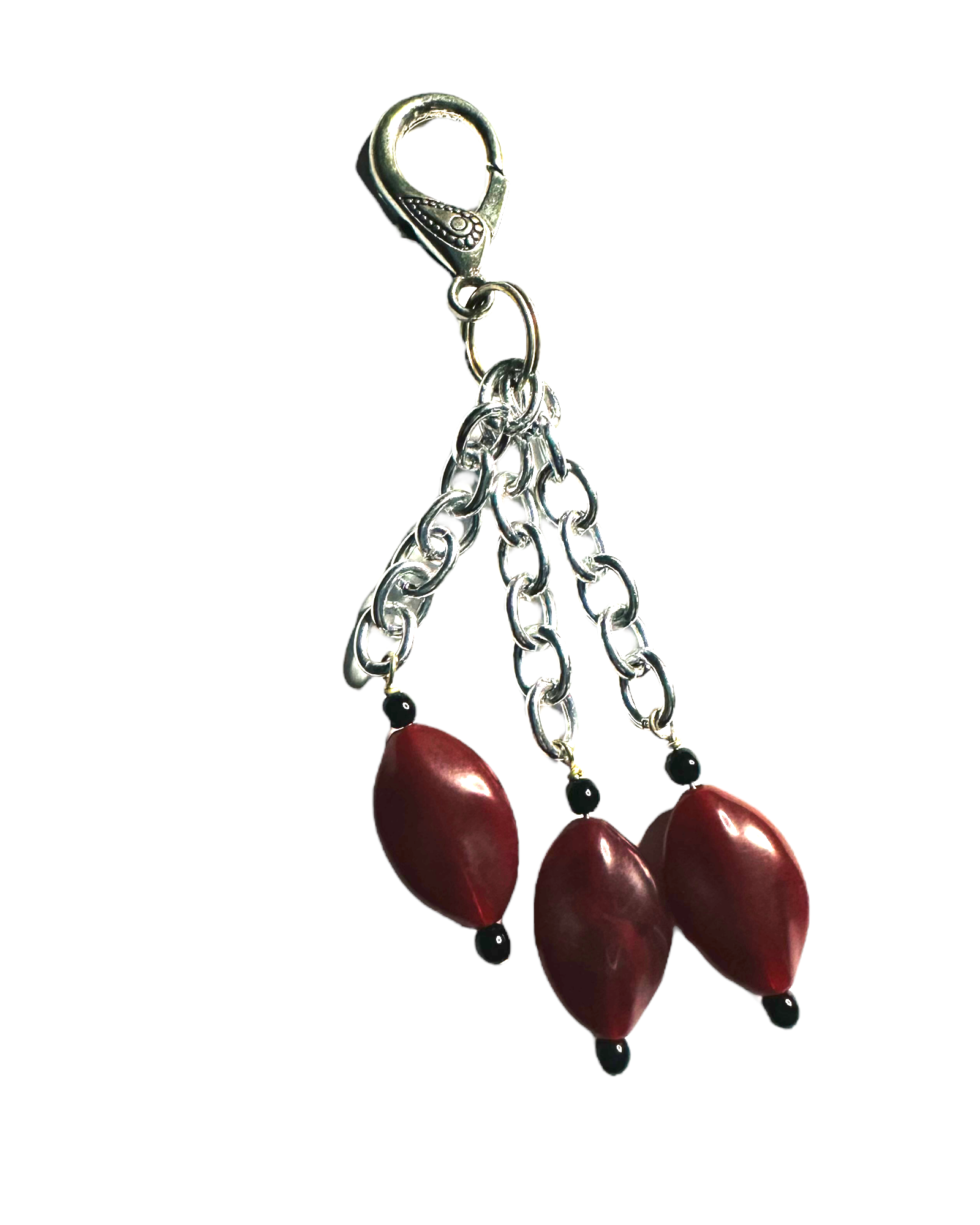 Burgundy Acrylic Purse Bling