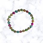 Bead Soup Glass Stretchy Bracelet