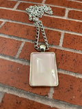 Pale Pink and Cream Acrylic Necklaces
