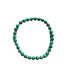 Green Glass Stretchy Bracelet