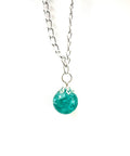 Teal Marble Necklace