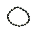 Black Chandler Glass Stretchy Bracelet