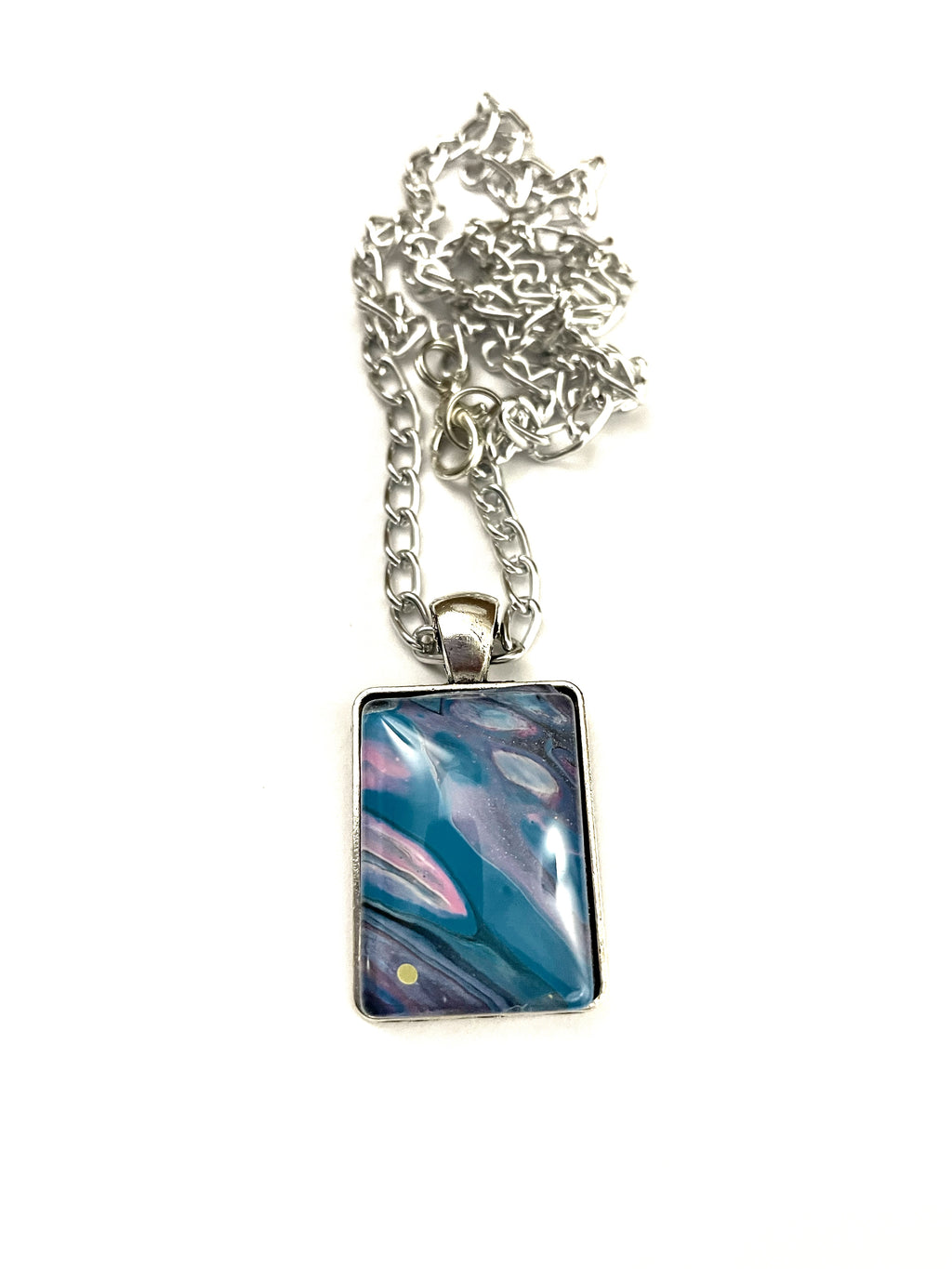 Blue, Pink and Black Acrylic Necklaces