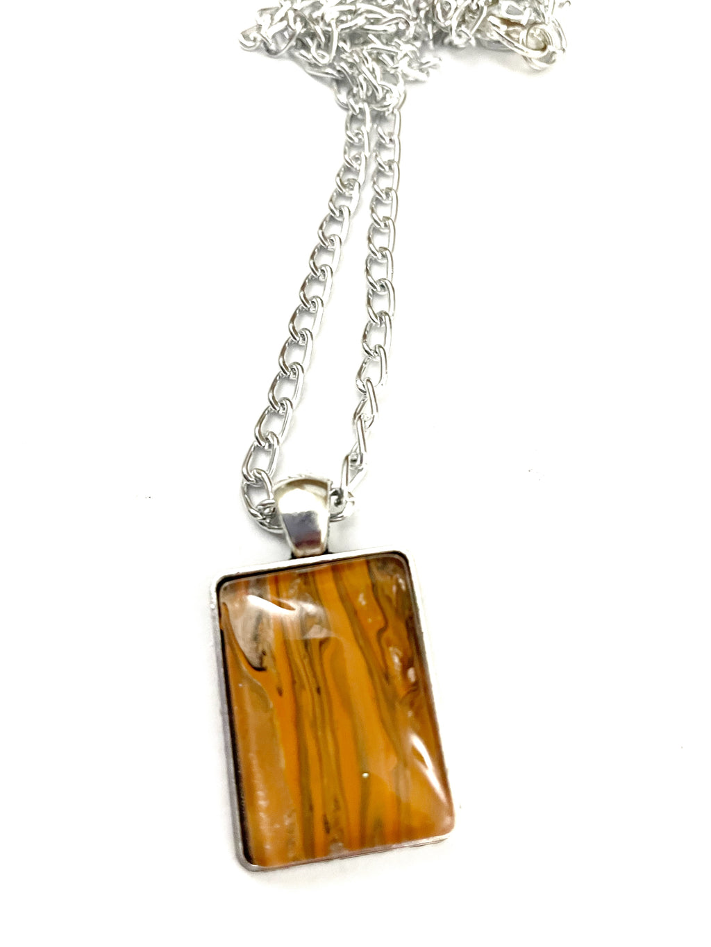 Orange Acrylic Necklaces