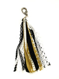 Gold, White and Black Purse Bling
